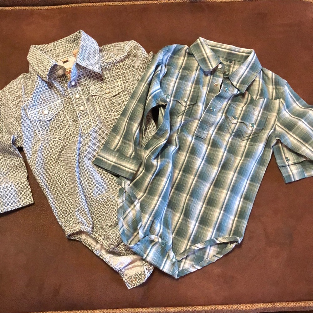 Baby Boy Pearl Snap Onesies